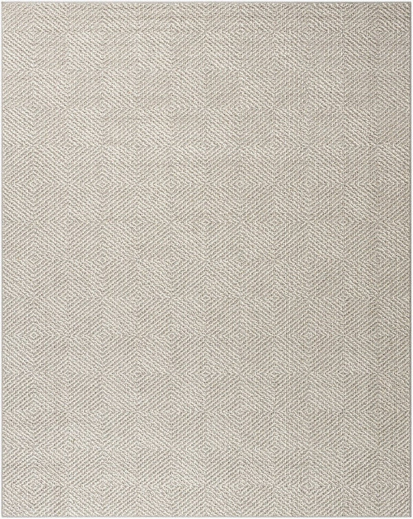 Livabliss Rockport Scandinavian Geometric Polypropylene Runner Rug for Hallways and Entryways Light Gray, Gra 7'10" x 10' RPT2310-71010