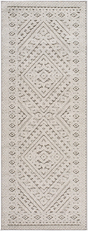 Livabliss Rockport Machine Woven Polypropylene Runner Rug for Hallways Patios and Entryways Light Gray, Gra 2'7" x 7'3" RPT2322-2773