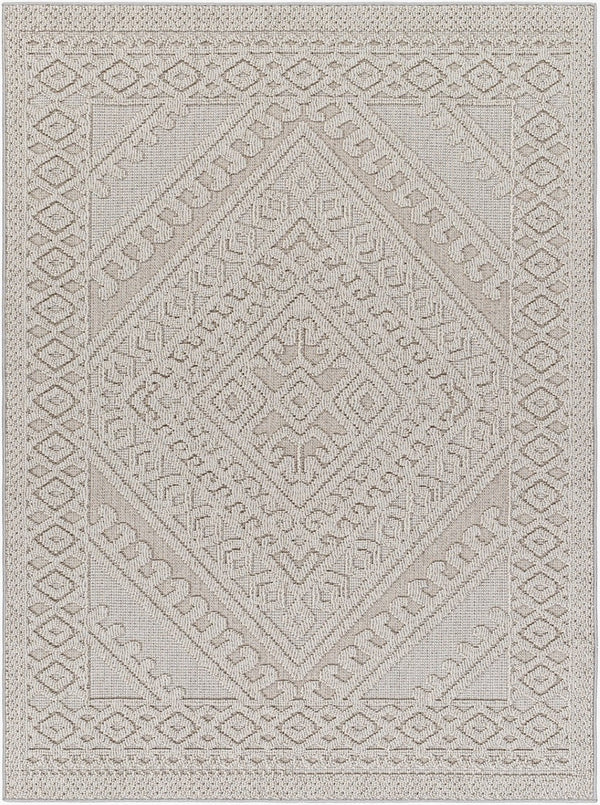 Livabliss Rockport Machine Woven Polypropylene Runner Rug for Hallways Patios and Entryways Light Gray, Gra 7'10" x 10' RPT2322-71010