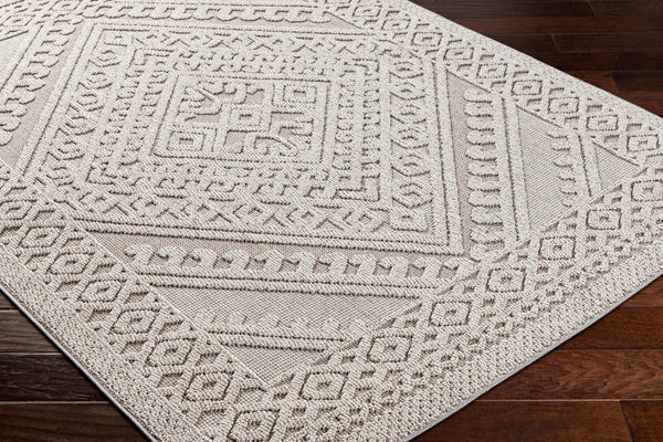 Livabliss Rockport Machine Woven Polypropylene Runner Rug for Hallways Patios and Entryways Light Gray, Gra 7'10" x 10' RPT2322-71010
