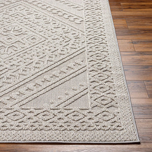 Livabliss Rockport Machine Woven Polypropylene Runner Rug for Hallways Patios and Entryways Light Gray, Gra 7'10" x 10' RPT2322-71010