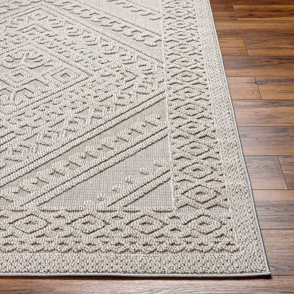 Livabliss Rockport Machine Woven Polypropylene Runner Rug for Hallways Patios and Entryways Light Gray, Gra 7'10" x 10' RPT2322-71010