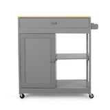 Christopher Knight Home® - Noble House - Telfair Kitchen Cart with Wheels