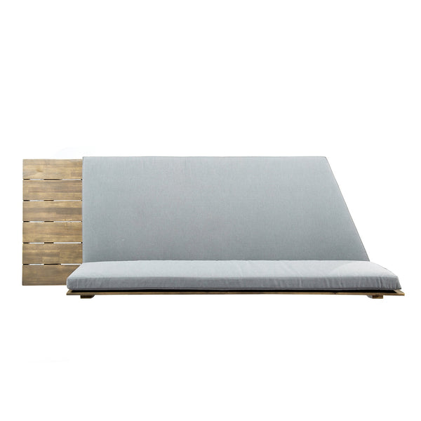 English Elm Hillcrest Solid Acacia Corner Sofa with Built-in Side Table for Outdoor Living 61288.00R