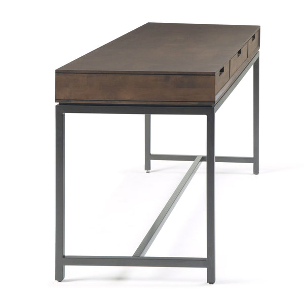 English Elm Banting Mid Century Wide Desk - Walnut Brown, Stylish & Functional Workspace With Ample Storage B136P158458
