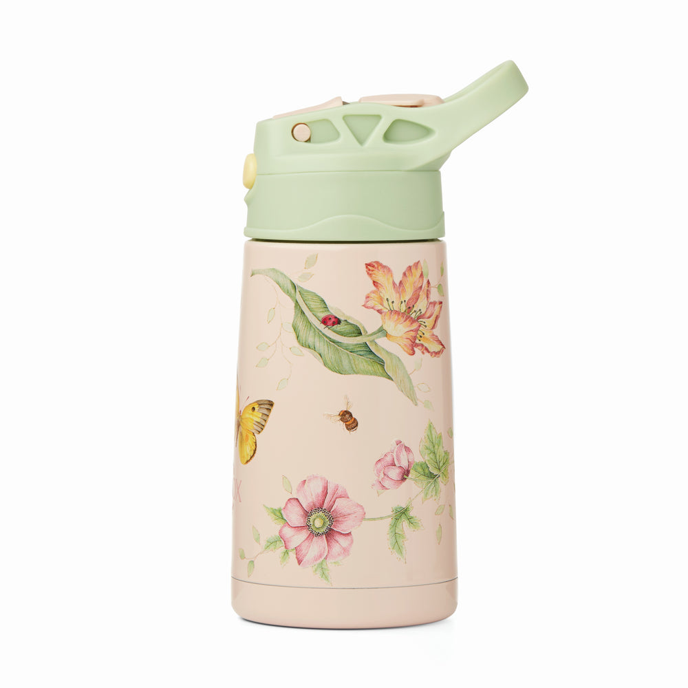 Lenox Butterfly Meadow Pink Stainless Steel Kids Water Bottle Pink, PINK METAL 895746