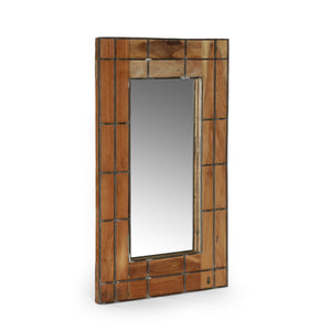 English Elm Christopher Knight Home® - MIRROR Rustic Brown Wood Wall Mirror 44x32in with 6in Depth | Farmhouse Decor, Durable Frame, Elegant Accent Piece 71749.00