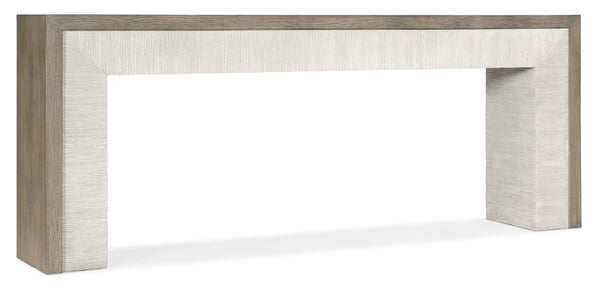 Hooker Furniture Serenity Two-Tone Skipper Console Table In Weathered & Washed Gray Oak Veneer With Adjustable Levelers 6350-80151-95