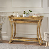 Christopher Knight Home® Rustic Mango Wood Console Table  - Handcrafted with Natural Finish