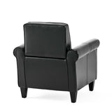 Christopher Knight Home® - Noble House - Freemont Bonded Leather Black Club Chair