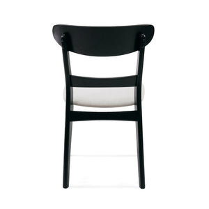 English Elm [video] Rubberwood Dining Chairs Set of 2 Upholstered Mid-century Seats for Modern Homes Light Beige 58915.00LBEBLK