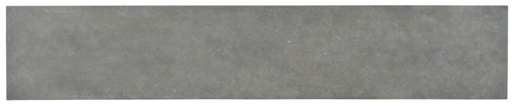 Hooker Furniture Ciao Sculptural Metal Console Table With Aged Steel Diamond Base And Faux Concrete Top, Slim Profile 80" Wide 5805-85002-00