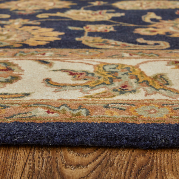 Feizy Rugs Wagner Hand Tufted Wool Oriental Rug - Durable, Stain-resistant Design Perfect For High-traffic Areas Blue,Tan,Gold Wool Wgr8944fnvybgef00