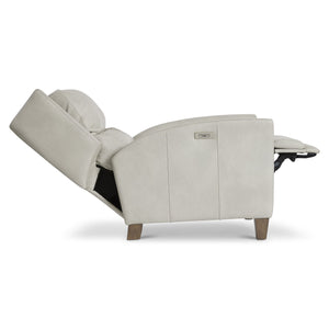 Bernhardt Bernhardt Weller Leather Power Motion Chair With Usb, Exposed Wood Legs, Deep Stitched Cushions Recline 231RLO