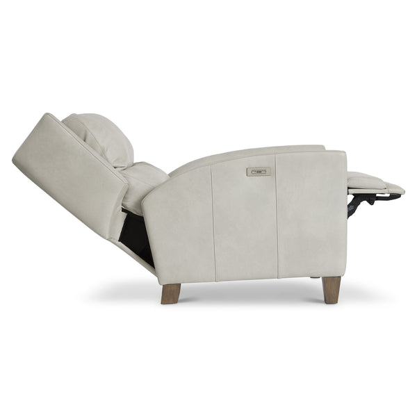 Bernhardt Bernhardt Weller Leather Power Motion Chair With Usb, Exposed Wood Legs, Deep Stitched Cushions Recline 231RLO