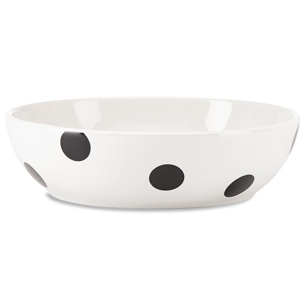Lenox Kate Spade Deco Dot Pasta Bowl White, WHITE STONEWARE 856715