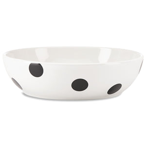 Lenox Kate Spade Deco Dot Pasta Bowl White, WHITE STONEWARE 856715