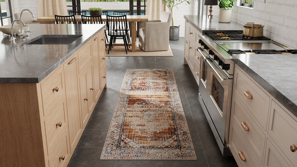 Feizy Rugs Melrose Area Rug: Luxurious Turkish Craftsmanship With Durable, Stain-resistant Design For Elegance Ivory,Red,Blue Polypropylene,Polyester,Viscose Mel39nzfivyrsti02