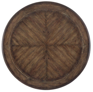 Hooker Furniture Rhapsody 60" Round Dining Table — Walnut Distressed Pedestal, Seats 6, Rustic-Classic Entertaining Charm Medium Wood 5070-75203