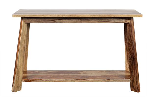 Porter Designs Kalispell Solid Sheesham Wood Console Table - Timeless Arts & Crafts Elegance Natural Wood 05-196-10-2419