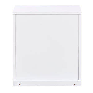 Homelegance By Top-Line Delrico Modular Stacking Storage Bins White MDF