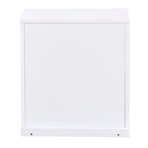 Homelegance By Top-Line Delrico Modular Stacking Storage Bins White MDF