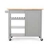 Christopher Knight Home® - Noble House - Westcliffe Contemporary Kitchen Cart with Wheels