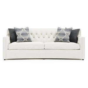 Bernhardt Bernhardt Candace Crescent Sofa With Welt Trim & Button Tufting, Plush Pillows, 96"W Durable Upholstery - Made to Order B7297A