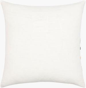 Surya Terra 18"X18" Modern Minimalist Accent Pillow With Geometric Pattern & Soft Cotton Fabric Design Ivory Cotton,Cotton Rra001-2222