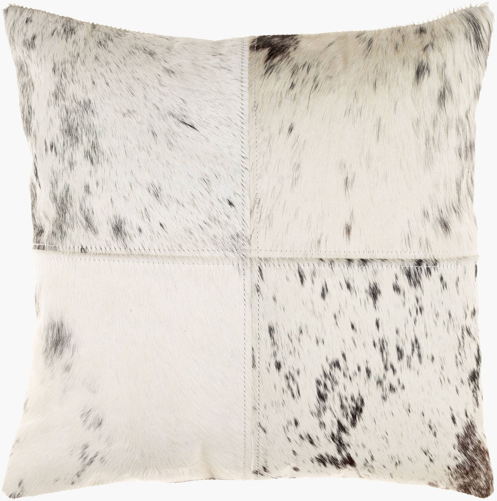 Surya Ranger 20" X 20" Hair On Hide Accent Pillow - Luxurious Style & Easy Care For Your Home Decor Cream Hair On Hide Rrg002-2020p