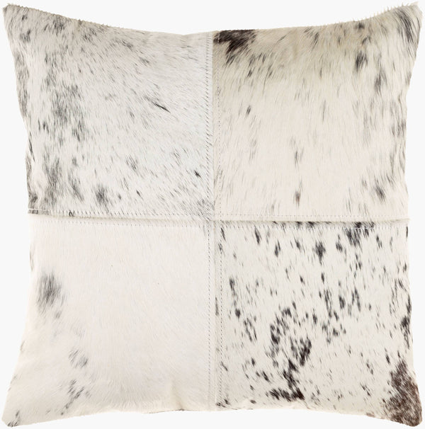 Surya Ranger 20" X 20" Hair On Hide Accent Pillow - Luxurious Style & Easy Care For Your Home Decor Cream Hair On Hide Rrg002-2020p