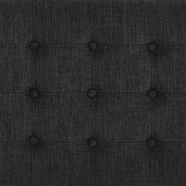 Homelegance By Top-Line Lyon Tufted Storage Bench Black Polyester