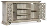 Commerce & Market Underhill Entertainment Console Light Wood CommMarket Collection 7228-85111-95 Hooker Furniture