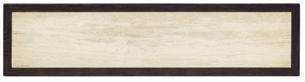 Hooker Furniture Driftwood Buffet With Inset Natural Stone Top, Rustic Buckboard Finish, Soft-Close Drawers & Doors Blacks 6820-75901-99