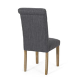 Christopher Knight Home® - Noble House - Aruda Contemporary Fabric Tufted Dining Chairs - Set of 2