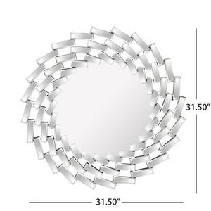 English Elm Christopher Knight Home® - MIRROR Clear MDF Framed Decorative Wall Mirror 37x36.5in Sleek Modern Design for Home & Bathroom 62613.00