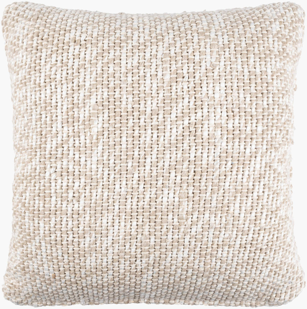 Surya Theresa 14"L X 22"W Rustic Charm Lumbar Pillow - Cozy Vibes, Durable Design, Perfect For Any Space! Cream Viscose,Cotton,Linen,Viscose,Cotton,Linen Rsa001-1422p
