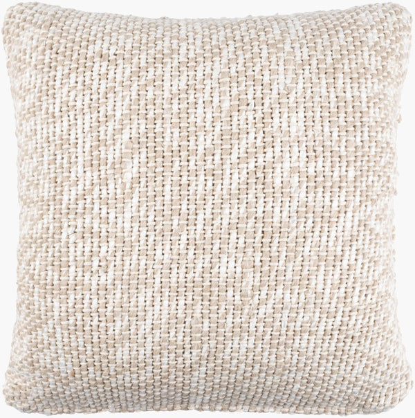 Surya Theresa 14"L X 22"W Rustic Charm Lumbar Pillow - Cozy Vibes, Durable Design, Perfect For Any Space! Cream Viscose,Cotton,Linen,Viscose,Cotton,Linen Rsa001-1422p