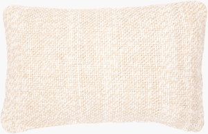 Surya Theresa 14"L X 22"W Rustic Charm Lumbar Pillow - Cozy Vibes, Durable Design, Perfect For Any Space! Cream Viscose,Cotton,Linen,Viscose,Cotton,Linen Rsa001-1422p