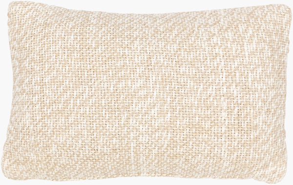 Surya Theresa 14"L X 22"W Rustic Charm Lumbar Pillow - Cozy Vibes, Durable Design, Perfect For Any Space! Cream Viscose,Cotton,Linen,Viscose,Cotton,Linen Rsa001-1422p