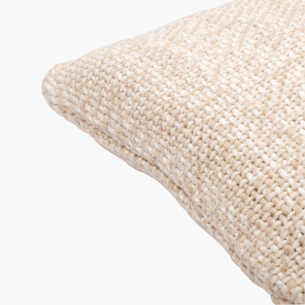 Surya Theresa 14"L X 22"W Rustic Charm Lumbar Pillow - Cozy Vibes, Durable Design, Perfect For Any Space! Cream Viscose,Cotton,Linen,Viscose,Cotton,Linen Rsa001-1422p