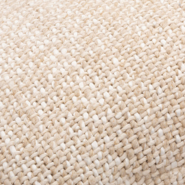 Surya Theresa 14"L X 22"W Rustic Charm Lumbar Pillow - Cozy Vibes, Durable Design, Perfect For Any Space! Cream Viscose,Cotton,Linen,Viscose,Cotton,Linen Rsa001-1422p