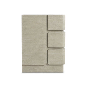 Bernhardt Bernhardt Arcadia Nightstand With Wire-Brushed Oak, 3 Wrap-Around Drawers, Soft-Close & Usb Charging 334234