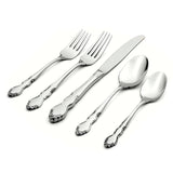 Oneida Dover 20-Piece Stainless Steel Flatware Set, Mirror Finish, Dishwasher Safe