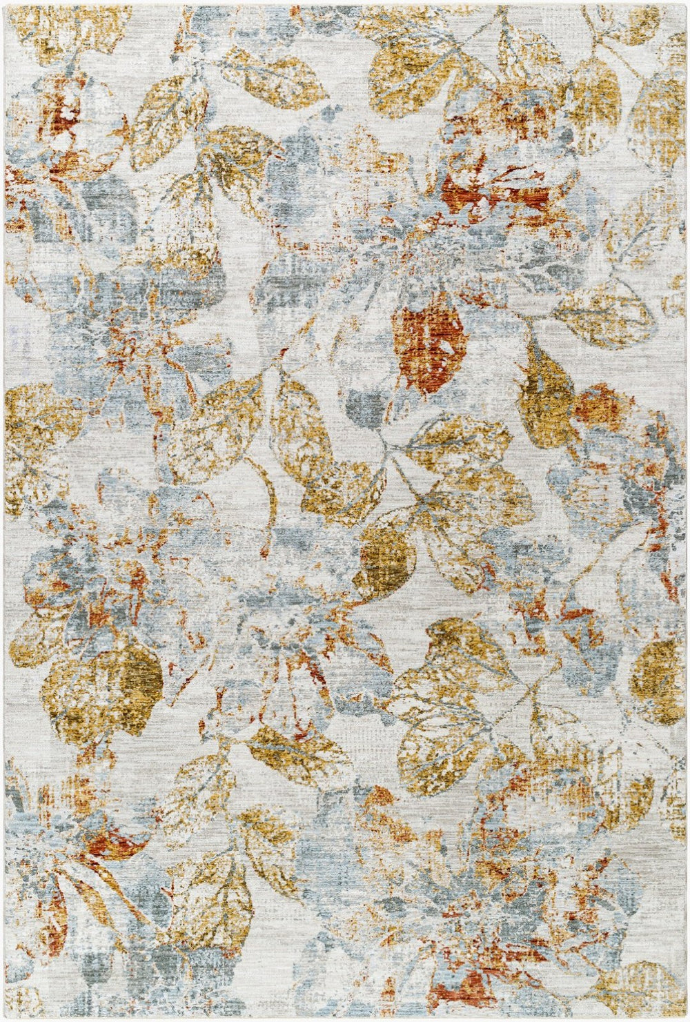 Livabliss Roseanne Traditional Fringe Area Rug Polyester Woven for Large Living Dining Rooms Light Gray, Med 6'7" x 9'6" RSE2300-6796