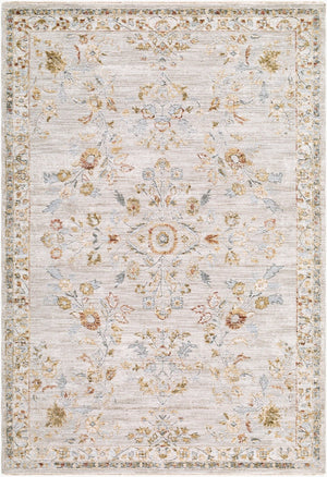 Livabliss Roseanne Large Polyester Area Rug with Fringe Trim for Living Room or Dining Space Light Gray, Ivo 10' x 13'11" RSE2303-101311