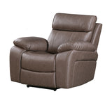 Parker House Theon - Stokes Toffee Manual Reclining Sofa And Recliner Brown 97% Polyester,3% Pu Mthe-41-stof