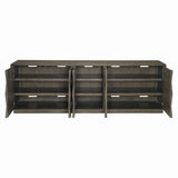 Bernhardt Linea Entertainment Console in Cerused Charcoal Finish 384870B