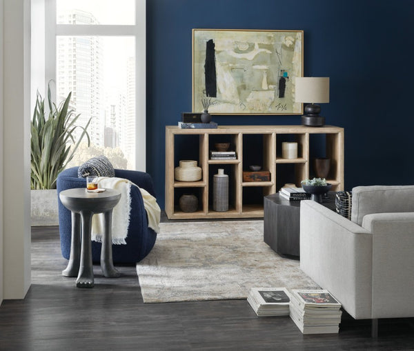 Hooker Furniture Commerce Mango Spot Table — Black Mango Wood Round Accent Table With Claw Feet, Compact 17"X24" Stylish Surface 7228-50692-85