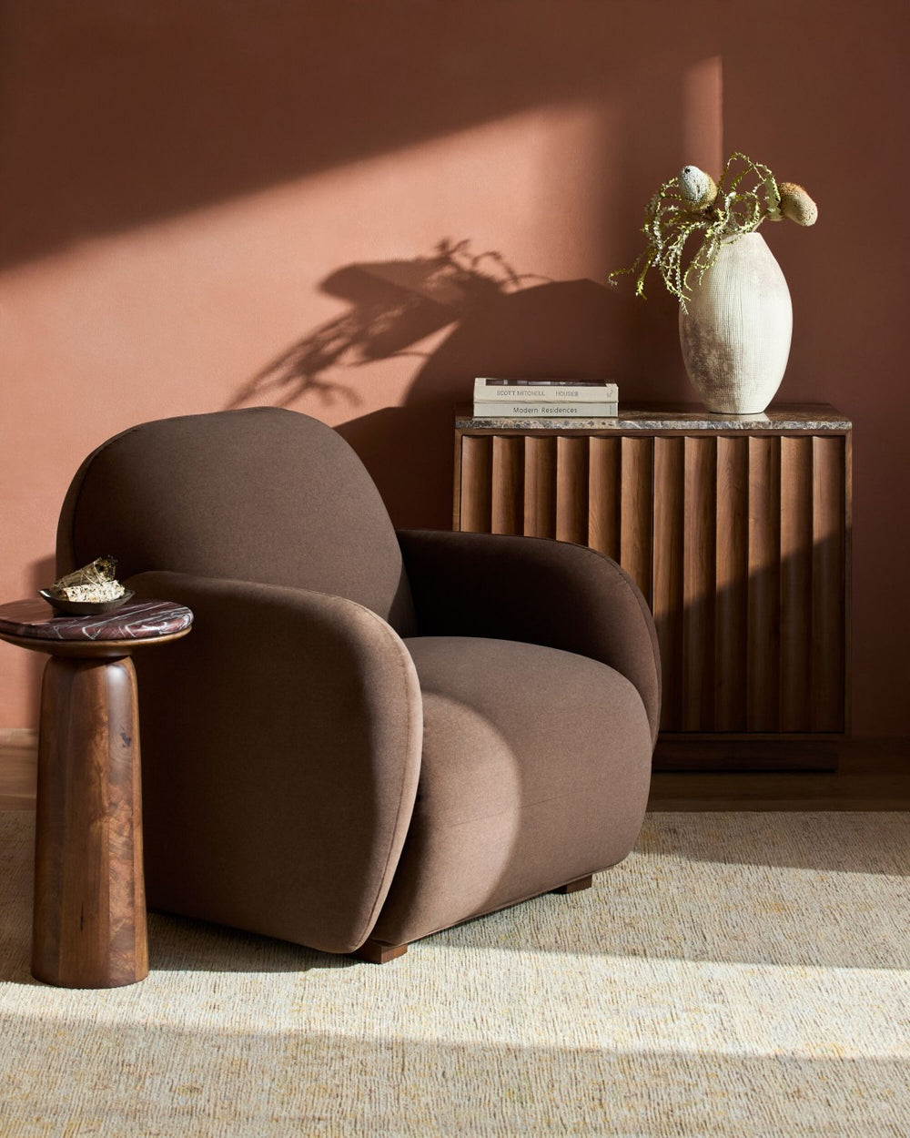 Surya Roselyn Modern Lounge Accent Chair with Foam Seat for Living Room or Bedroom RSLY001-333637